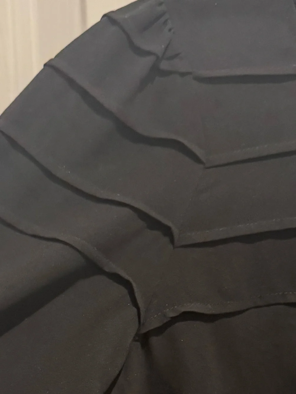 LOFT Black Paneled Yoke Blouse Size XS